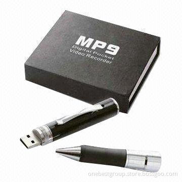 Pen-shaped Portable DVR with Up to 8GB Memory Capacity and High-capacity Lithium Battery